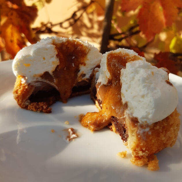 Choux chocolat-praliné