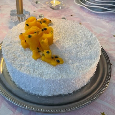 Entremet mangue et coco