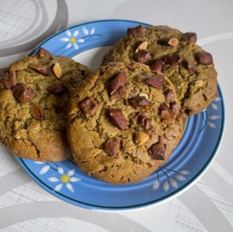 Cookie matcha-amandes